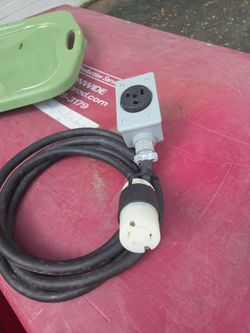 Heavy Duty Power Adapter Cable with Outlet Box