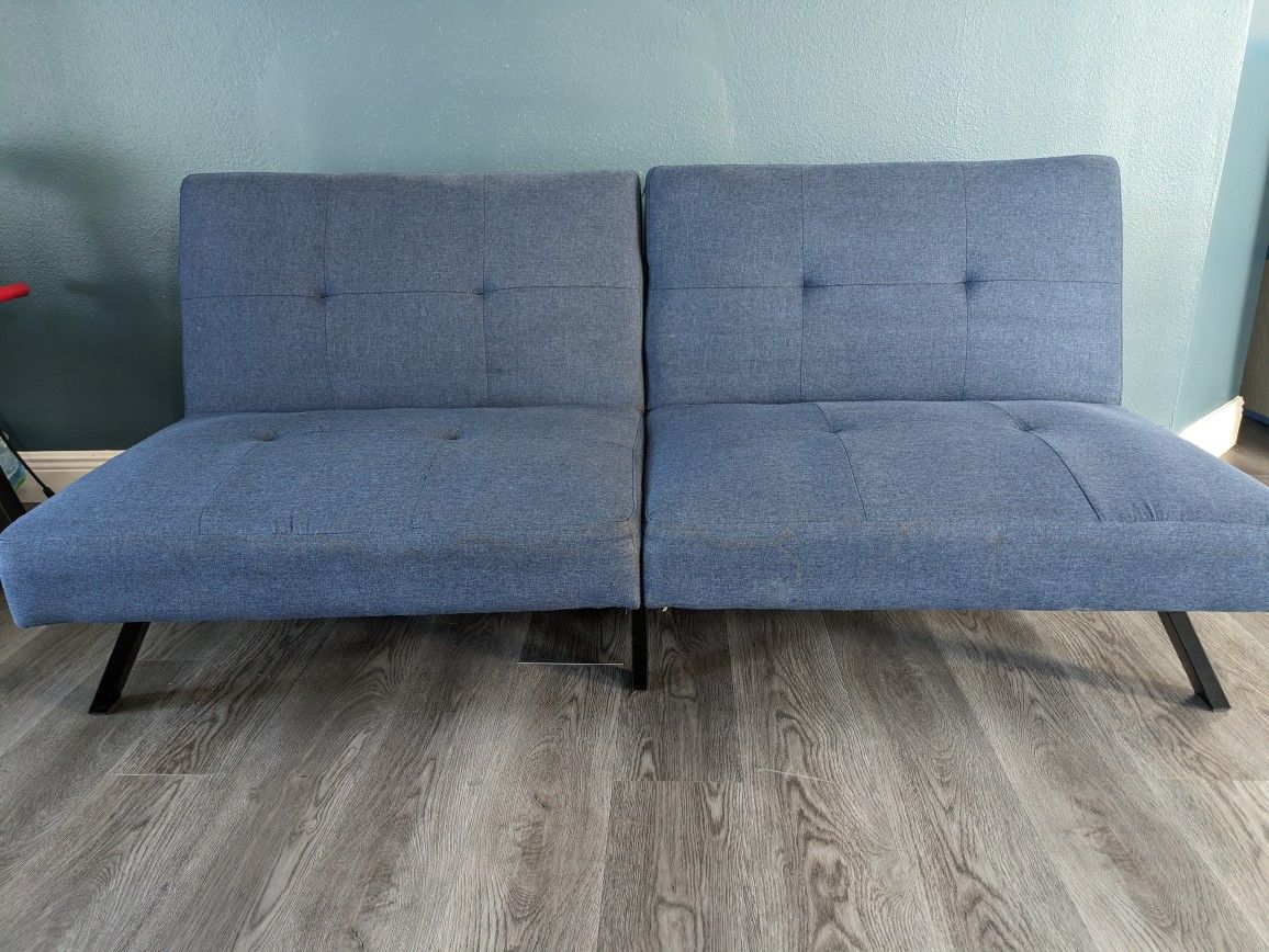 Futon Sofa - Blue