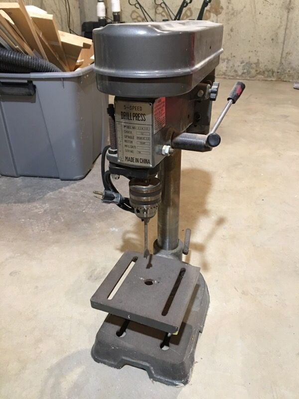 5 Speed Drill Press 1/2" - 1/3 HP model ZJ4110