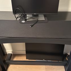 Twin Star Adjustable Standing Desk – Glass Top & Touch Control 