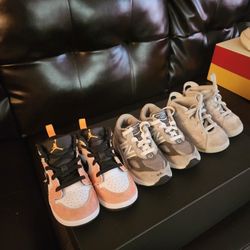 Jordan 1's /Jordan6's/ And New Balance 990's Bundle All (Size's 7c) Excellent Condition