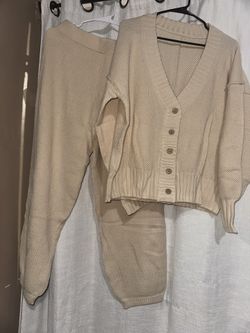 Womens Cardigan Pants Sets 2 Piece Slouchy Sweater Loungewear