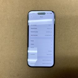 Apple IPhone 16 Black Smartphone Phone Touchscreen 128 GB Memory Storage T-Mobile Metro PCS Carrier Network 5G LTE Wifi Bluetooth Apps iOS