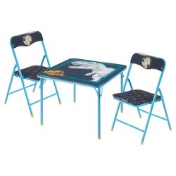 Jurassic World Kids Dinosaur 3-Piece Activity Table and Chair Set, Green $14.99