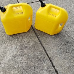 Yellow Plastic Five Gallon Diesel Can