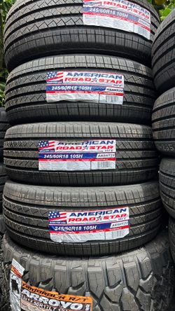 245/60/18!  New Tires Set Of 4 Installed And Balanced Set De 4 Llantas Nuevas Instaladas Y Balanceadas