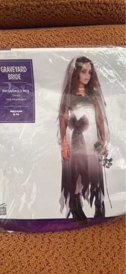 Graveyard Bride Halloween Costume Medium 8-10