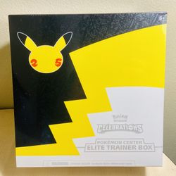 Pokemon Cards: Celebrations Elite Trainer Box Pokemon Center Exclusive