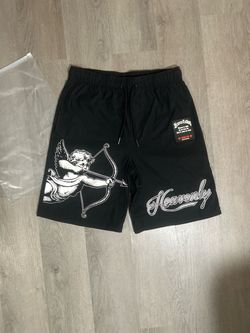 Heavenly Angel Black Nylon Shorts