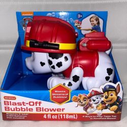 Paw Patrol Blast Off Bubble Blower New