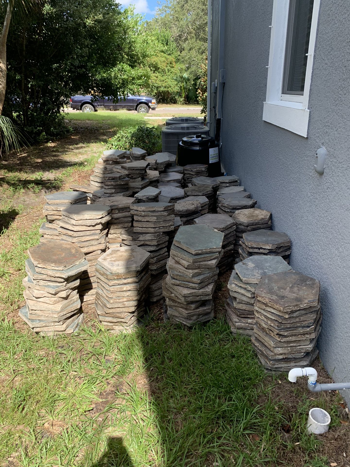 Original st Pete hexagonal pavers. Hex.