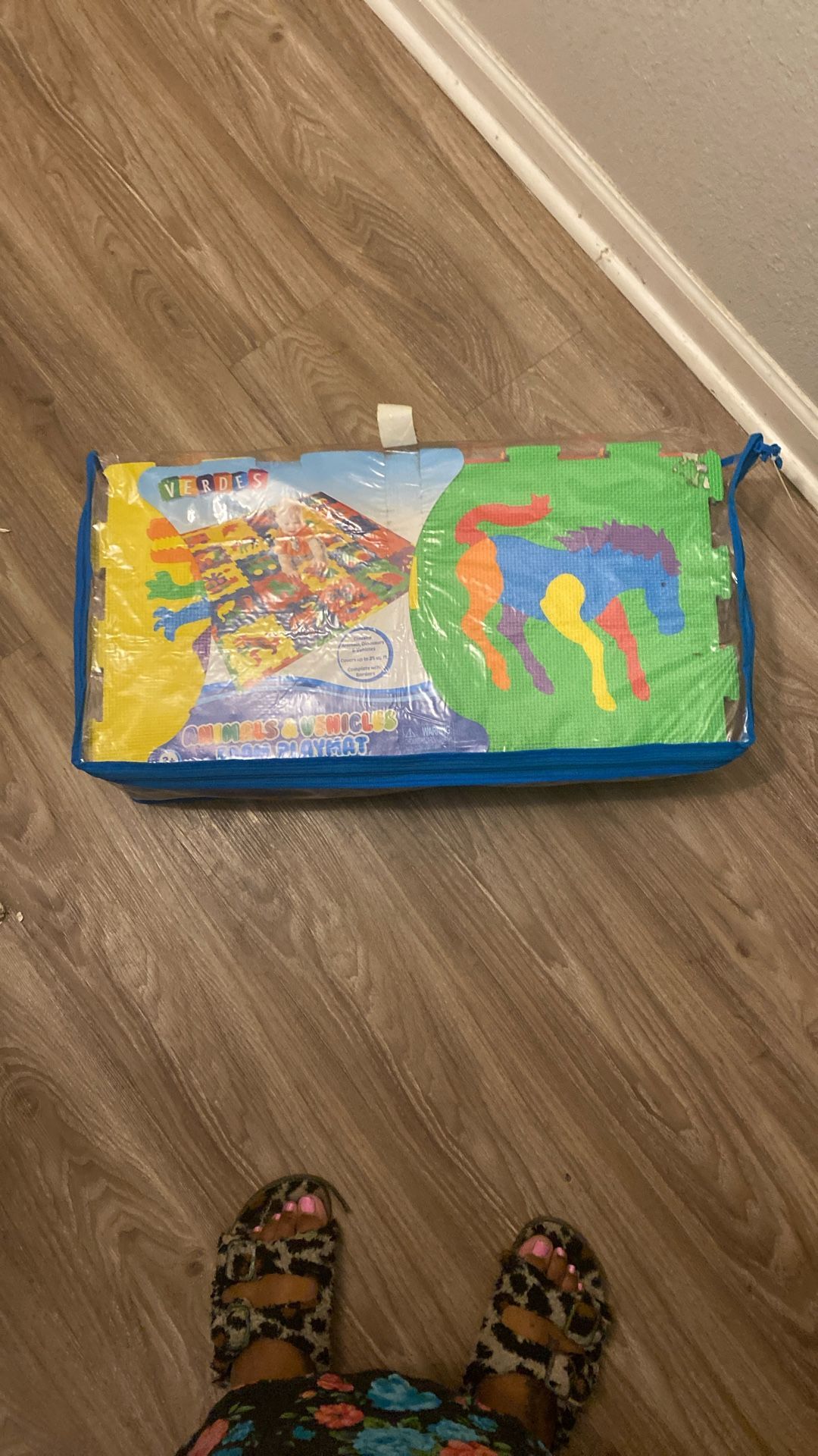 25 Sq Ft Animals & Vehicles Play Mat