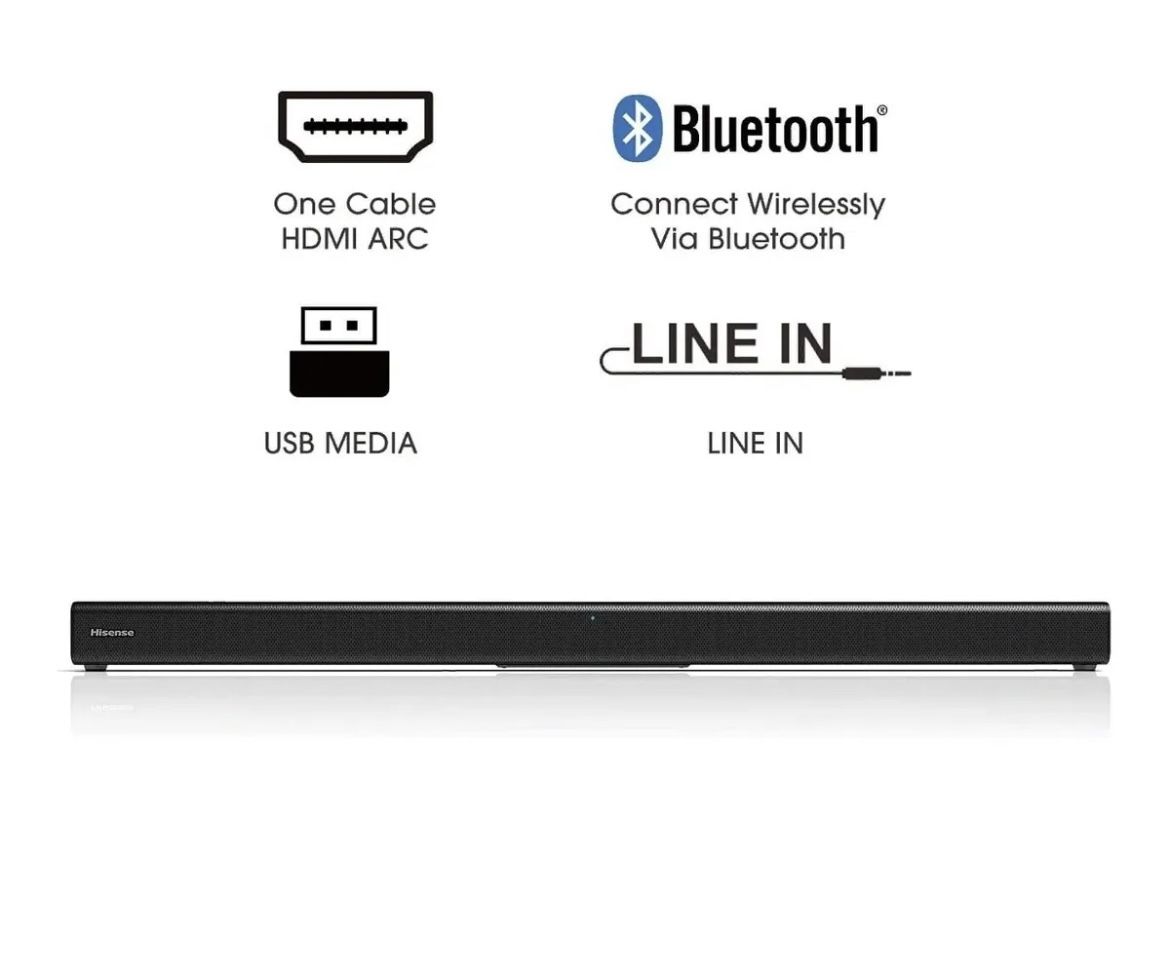 37.4" Hisense Soundbar. Damaged But Works!