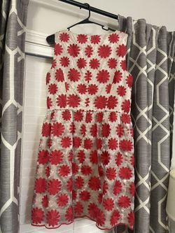 Muse Red and Neutral Dress
