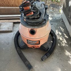 Rigid Vacuum With Ridgid Water Pump Attachment 