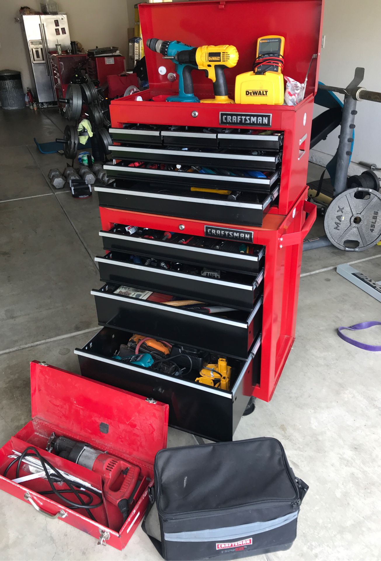2 Tier Craftsman tool box. All tools included.