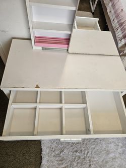 White small vanity