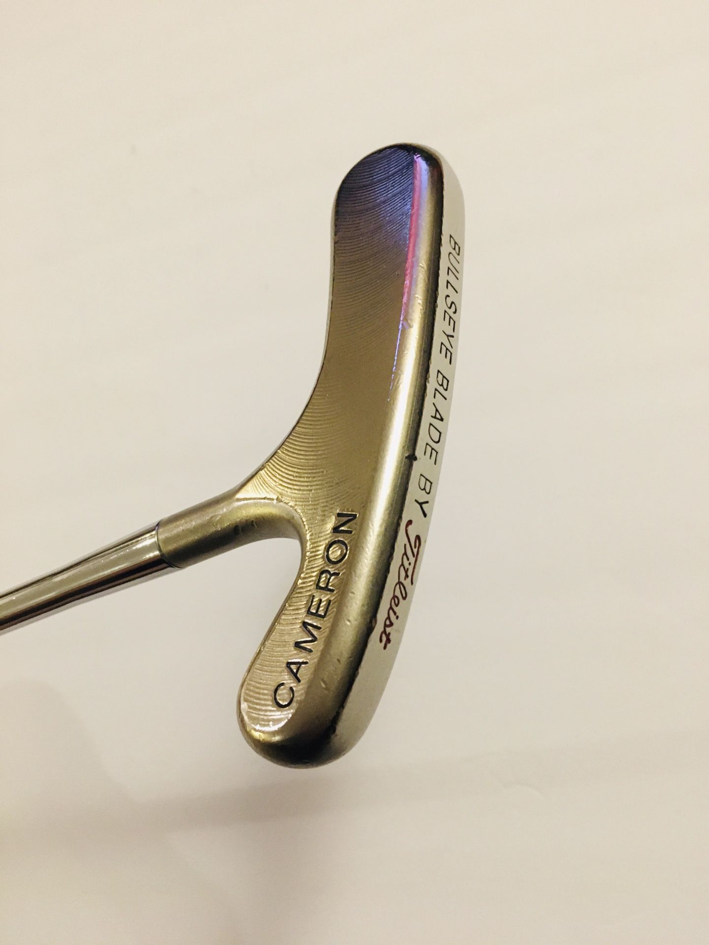 SCOTTY CAMERON TITLEIST BULLSEYE PLATINUM FINISH BLADE PUTTER RARE