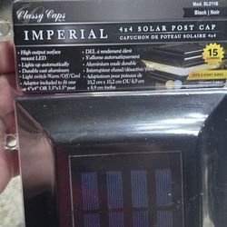 4x4 Solar Post Caps Black