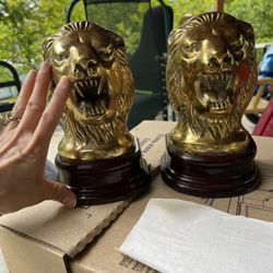  Copper Set Of Lion