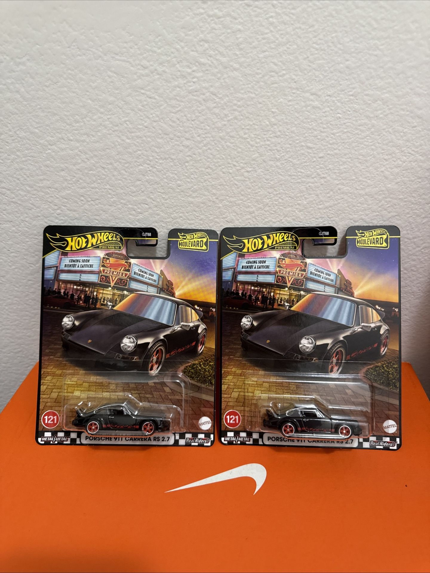 NEW 2025 Hot Wheels Premium Boulevard Porsche 911 Carrera RS 2.7 #121 - Lot of 2