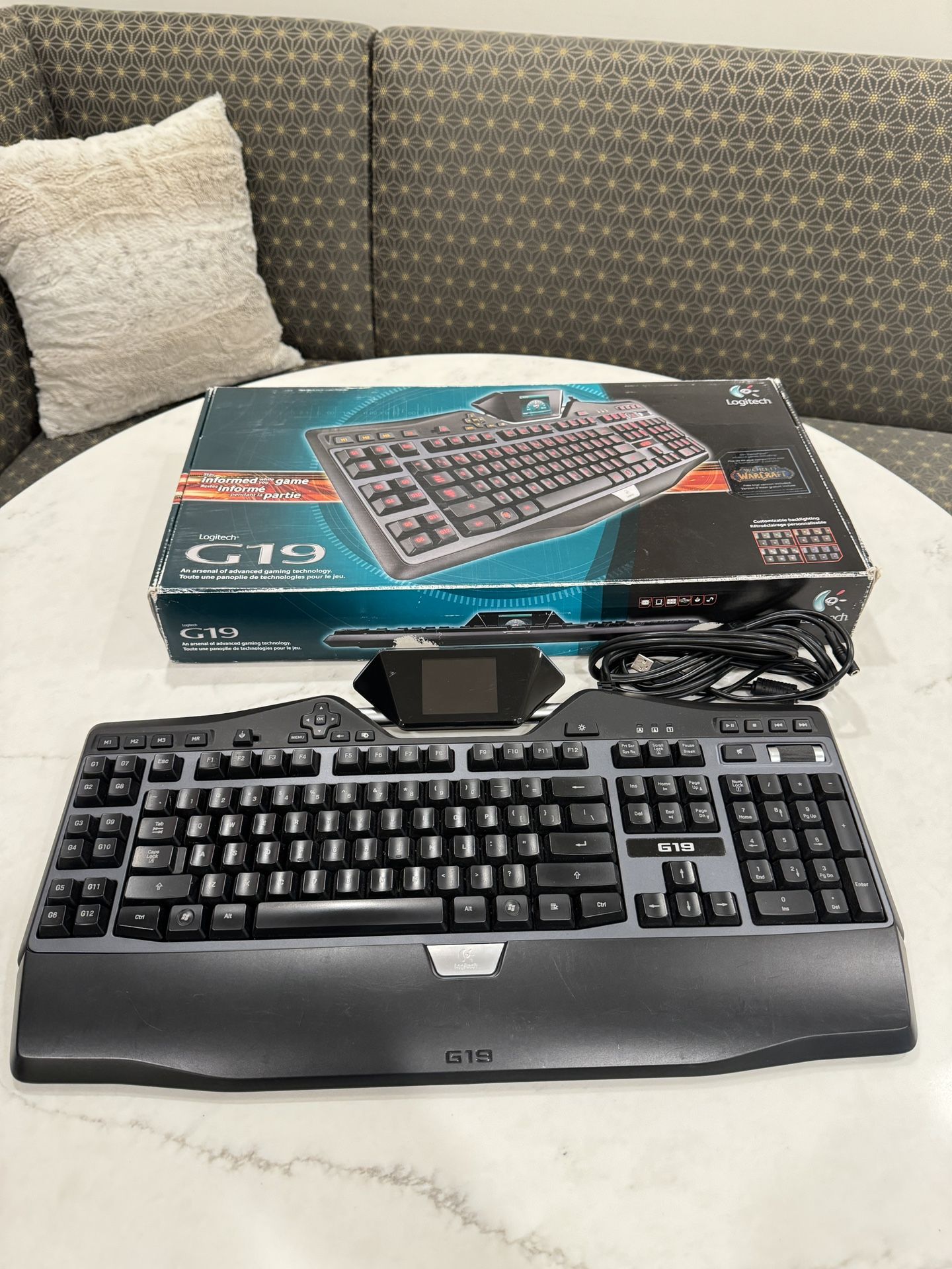Logitech G19 Gaming Keyboard Wired LEDs *Excellent Condition*