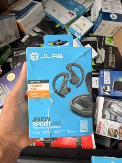 JLab JBuds Sport ANC 4 Bluetooth Running Earbuds, Open Box, Brand New