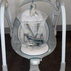2 In 1 Portable Vibrating Baby Swing