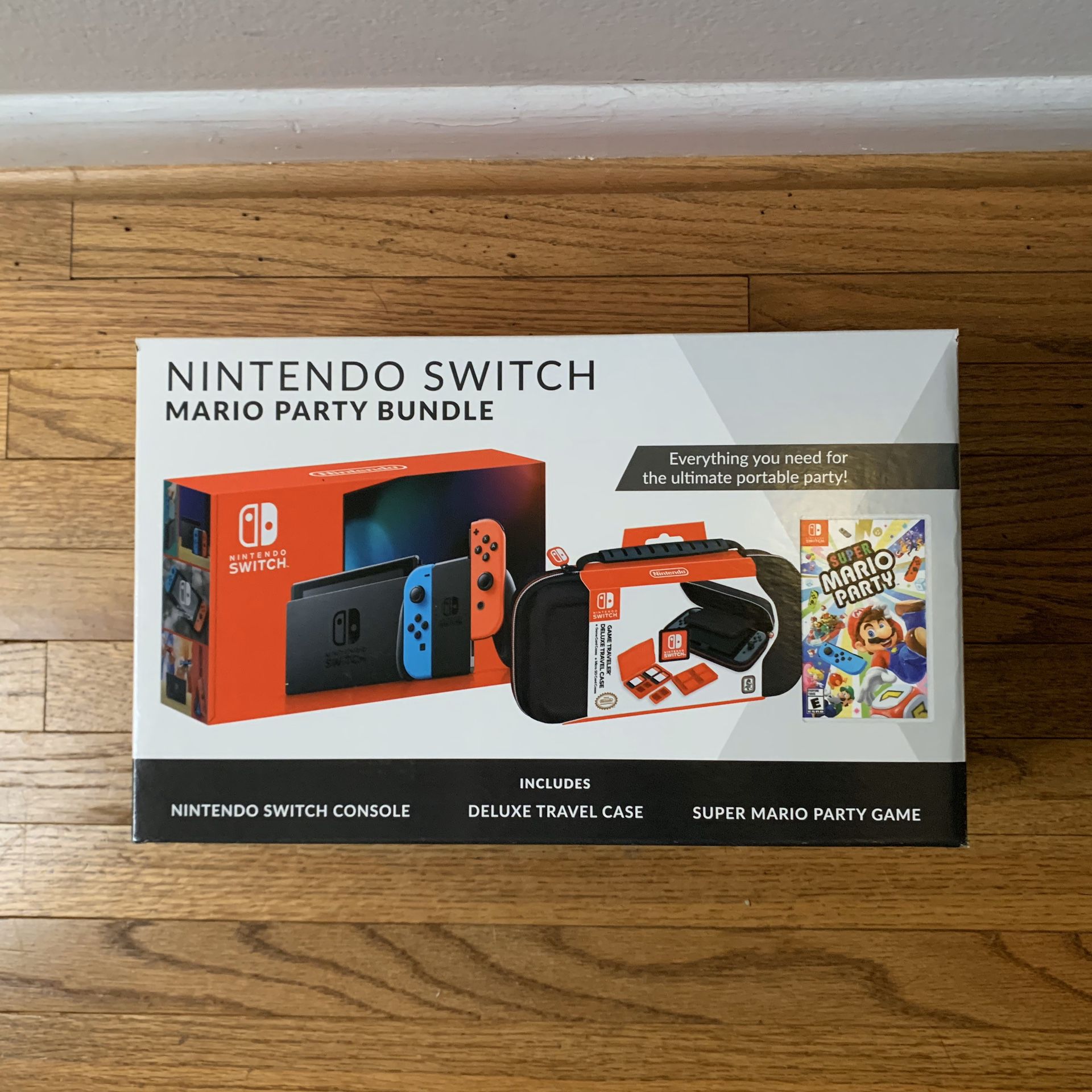 Brand New! Nintendo Switch Bundle with Mario Party & Case
