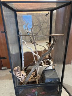 Reptile Cage (ReptiBreeze) + Reptile mister & more