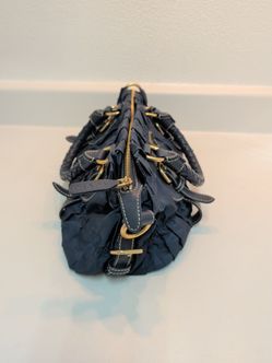 Prada Tessuto Gaufre Braided Handle Satchel