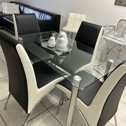 Glass Dining Table And Chairs