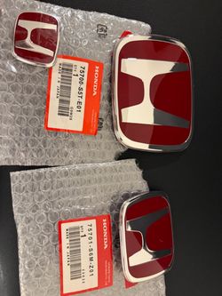 Red Jdm badges