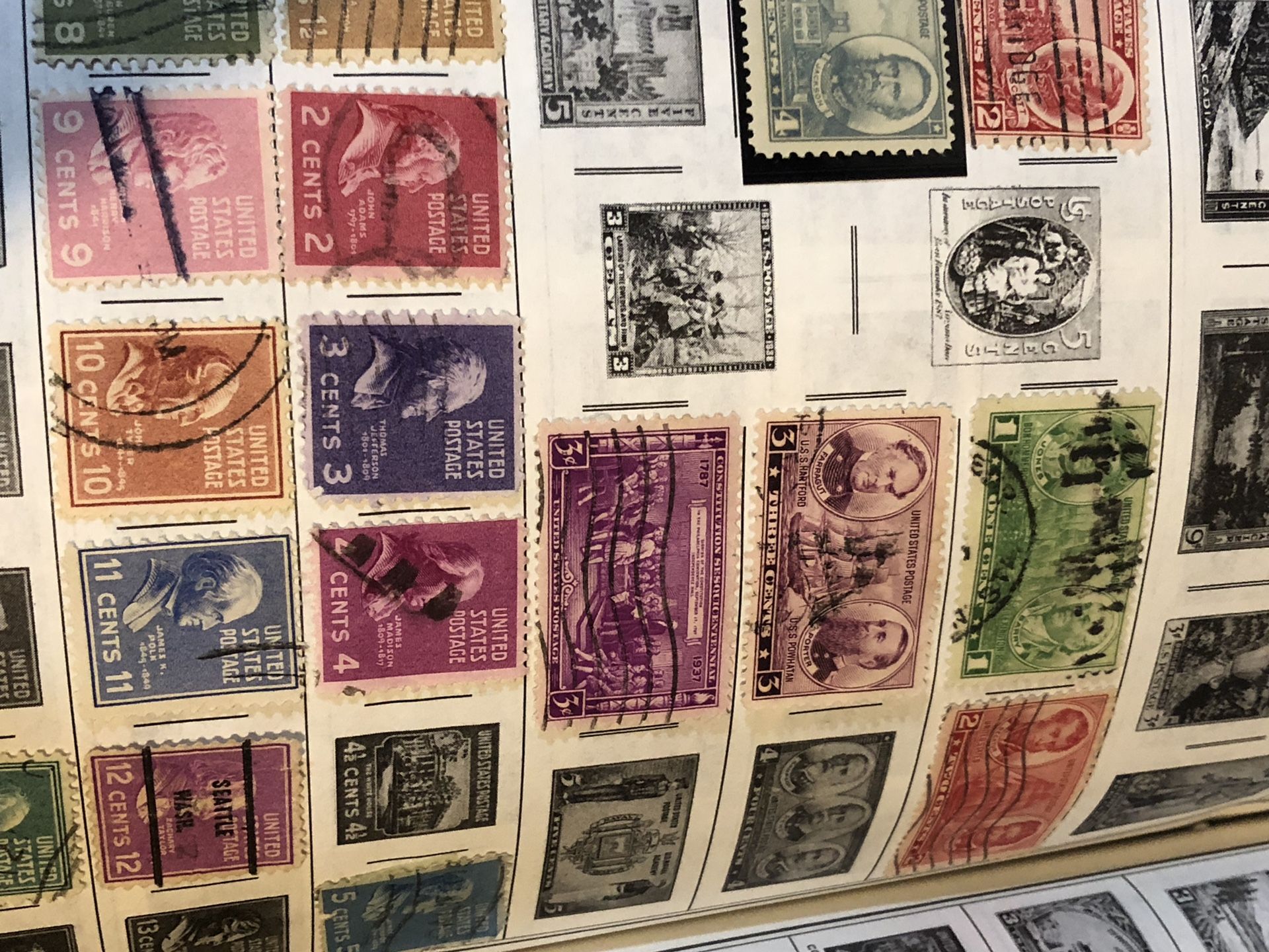 Stamp Collection U.S. Stamps 1924-1938