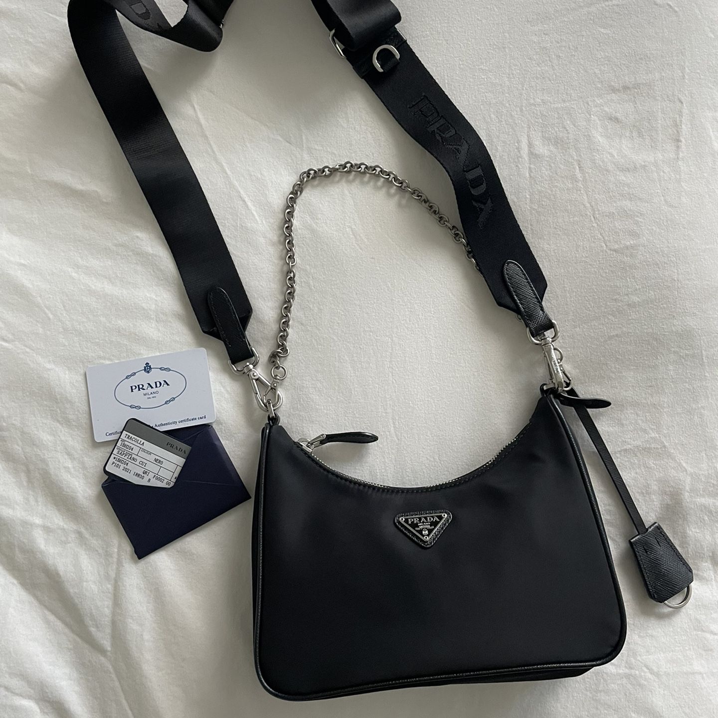 Prada Re-Nylon and Saffiano leather shoulder bag for Sale in Brooklyn, NY -  OfferUp