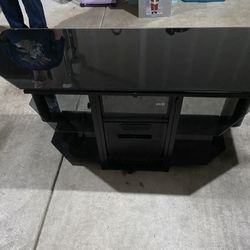 Glass TV Stand Hold Up To 65’ TV