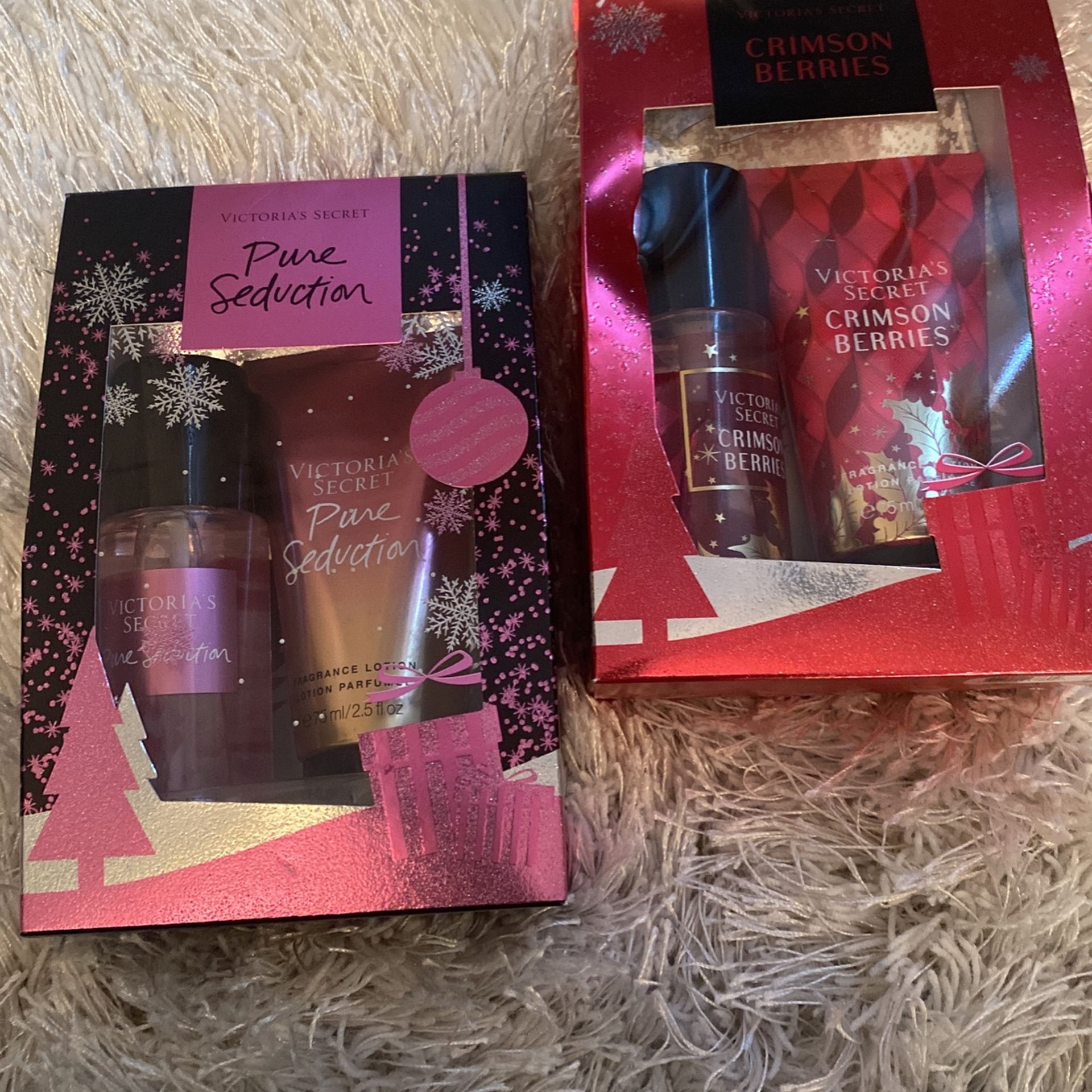 Victoria’s Secret Scent Sets- $5 For Both (Pure Seduction And Crimson Berries)