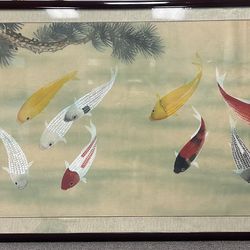 Koi Watercolor Painting 