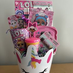 LOL Surprise 2 Sided Easter, Birthday,  Gift Basket