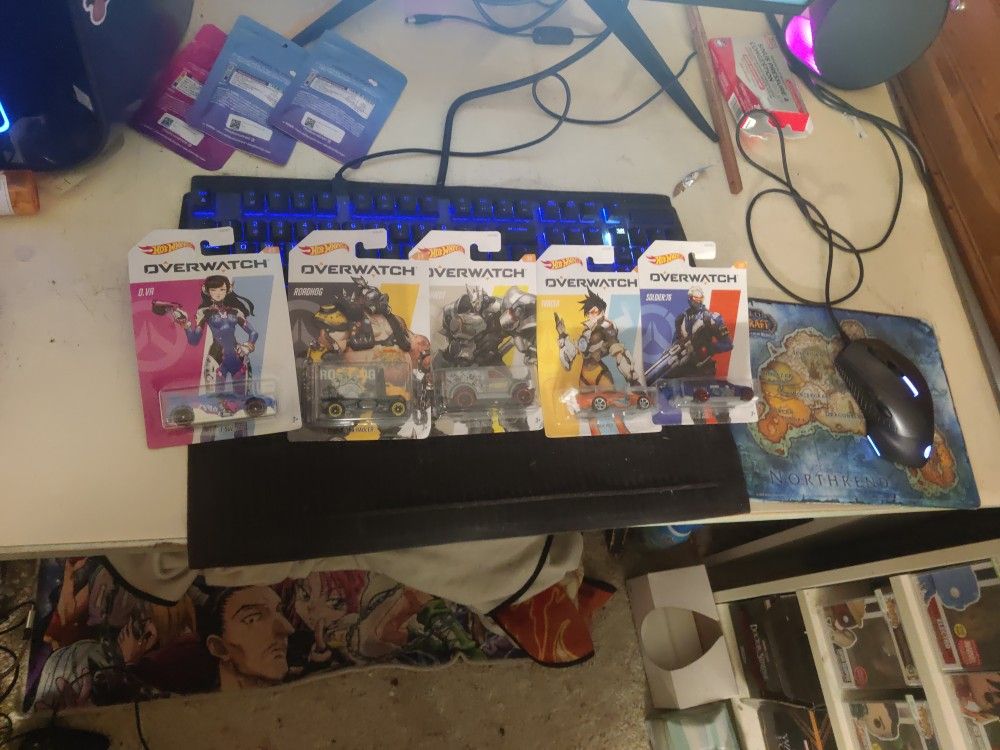 Hot Wheels - Overwatch Bundle (Dva, Roadhog, Reinhardt , Tracer, Soldier:76)