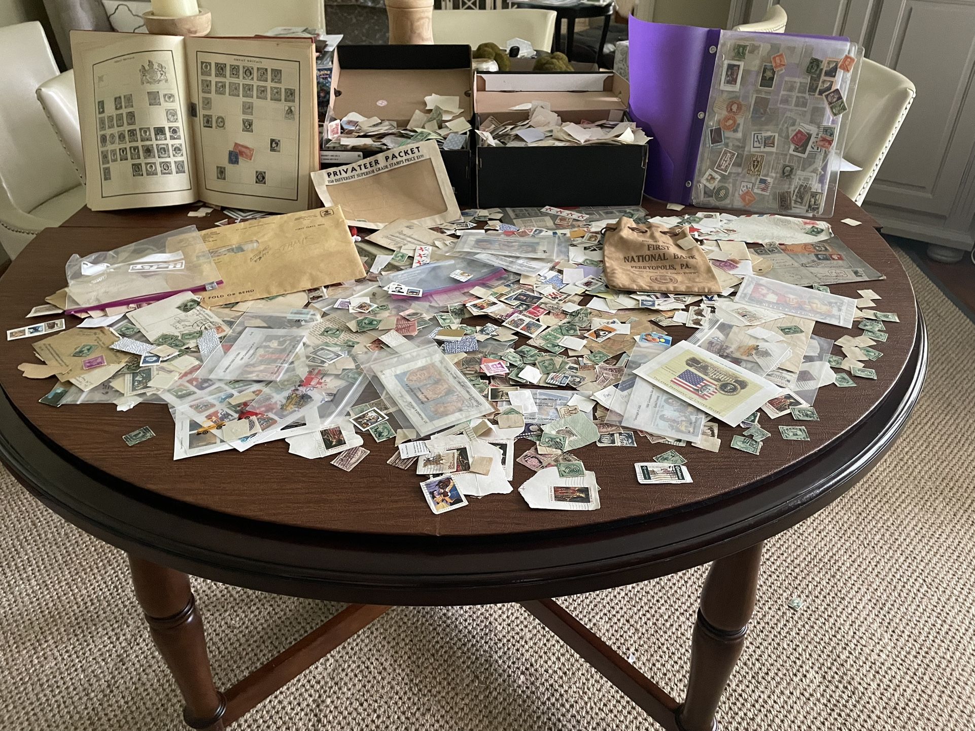 Huge Collection Of Worldwide Stamps