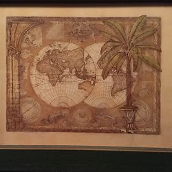 2 Framed world maps