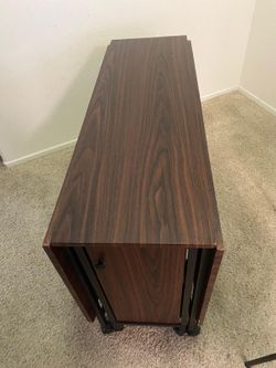 Drop leaf table with 2 chairs