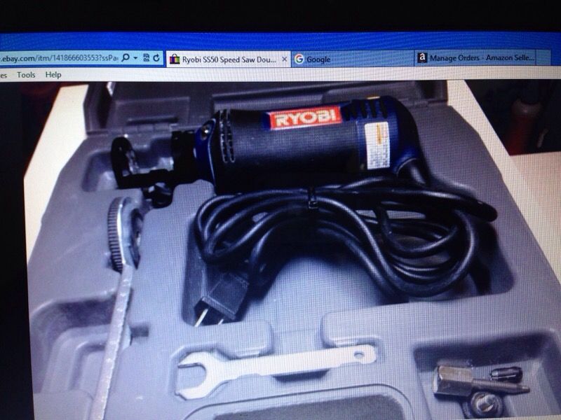 Ryobi SS50 speed saw double insulated Rotory Cutter 120v 30000 toms