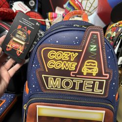 Loungefly Lighting McQueen Backpack (Glows in dark) & Matching wallet