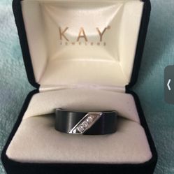 Men titanium wedding band