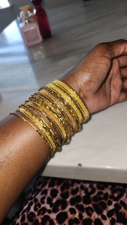 Stack of bracelets
