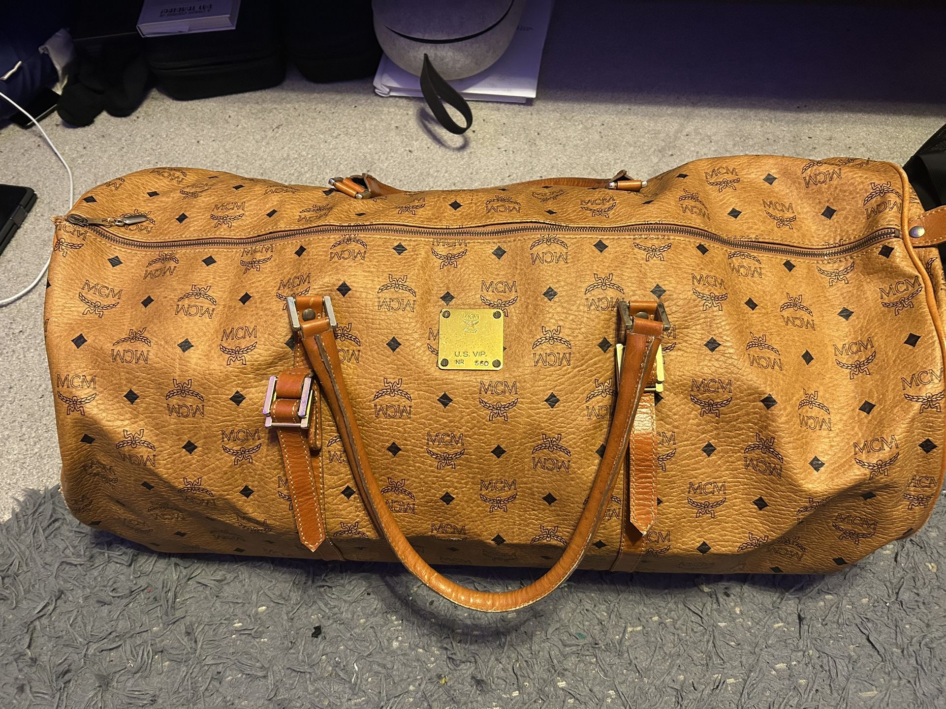 Big Mcm Duffel Bag