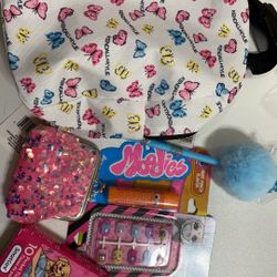 Cute Little Backpack With All This Thing In It 