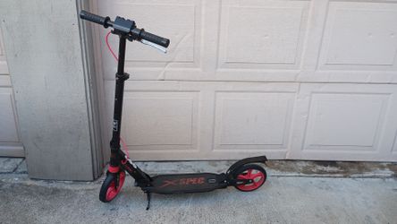 Xspec Kick Scooter Black and Red